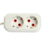 Удлинитель двухместный Stekker Home 49340