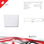 Накладной светильник Reluce 70607-9.5-001OL LED12W WH 4000K