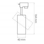 Трековый светодиодный светильник Lightstar Fuoco 218216