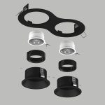 Встраиваемый светильник Lightstar Domino (214627+214607+214607+214007+214007) D6270707BMOD