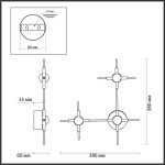 Настенный светильник Odeon Light COSTELLA 3906/9WL