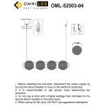 Подвесная люстра Omnilux Pancone OML-52503-04