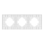 Рамка на 3 поста пластиковая Arlight FRM-PERIO-PL-3-BK 049755