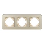 Рамка на 3 поста стеклянная Arlight FRM-OMALI-SFGS-3-GD 049715