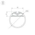 Профиль Arlight ROUND-D30-2000 ANOD 023860