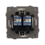 Механизм компьютерной розетки двойной SCT-TENDO-MPC2-SFPL-WH (RJ-45, CAT6) 054598
