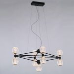 Подвесная люстра DeLight Collection Elliot Diamante MD20022005-9B black/chrome