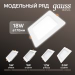 Точечный светильник Gauss Downlight 9031420218