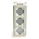 Рамка 3-местная Stekker Катрин GFR00-7003-07 49035