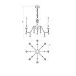 Подвесная люстра Lucia Tucci Maya 4450.10 Chrome