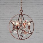 Подвесная люстра LOFT IT Foucaults orb crystal Loft1897/4