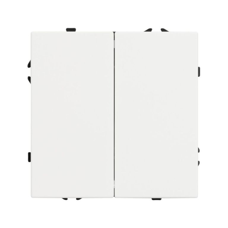 Механизм выключателя двухклавишный непроходной Arlight SWT-NOBE-MK02-SFPL-WH (230V, 10A) 054238