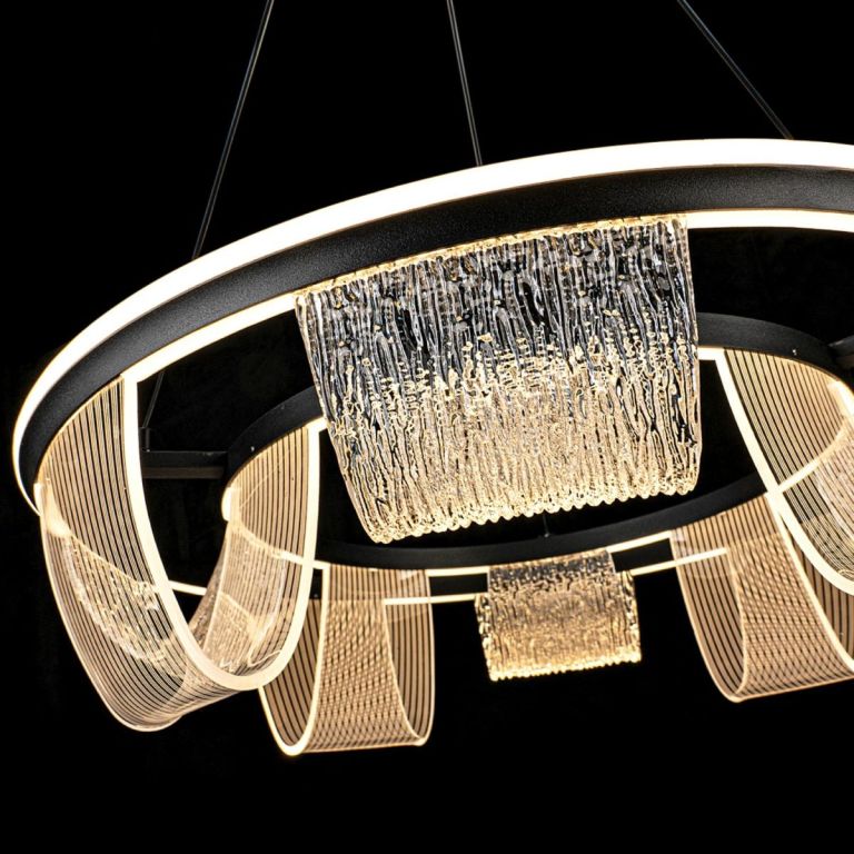 Подвесная люстра LED4U L7706-630 BK