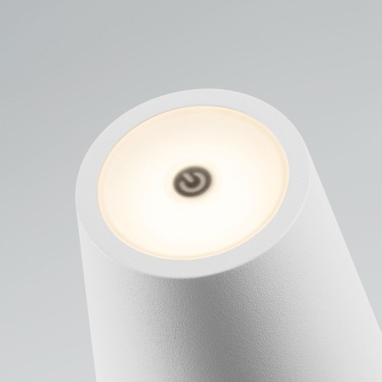 Настольная лампак с аккумулятором Arlight SP-DAISY-TAB-1.5W Warm3000-MIX (WH, 90 deg) (IP54 Металл) 044378