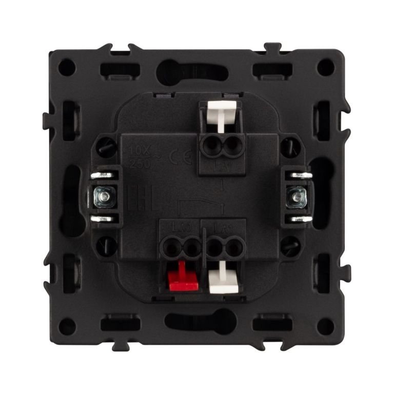 Механизм выключателя одноклавишный проходной Arlight SWT-NOBE-MKP1-SFPL-GR (230V, 10A) 054248