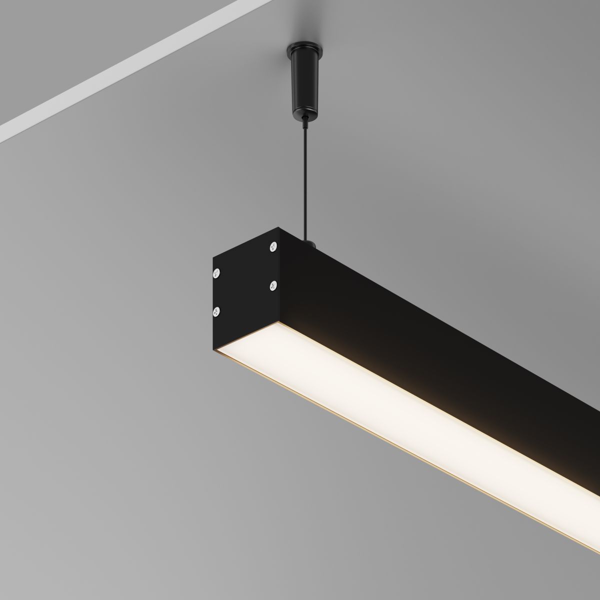 Алюминиевый профиль накладной-подвесной Maytoni Led Strip ALM-3535BT-B-2M 633003