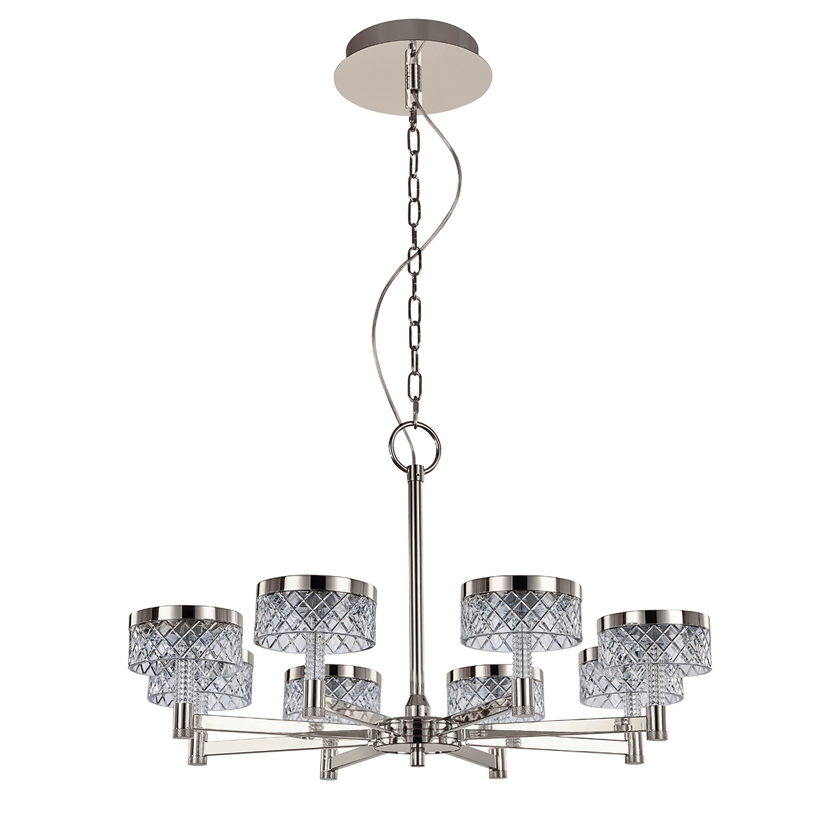 Подвесная люстра Delight Collection MD21020075 MD21020075-8A satin nickel