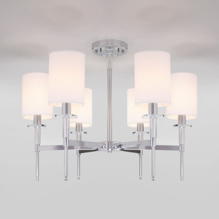 Люстра на штанге Eurosvet Brielle 60132/6 хром Люстра на штанге Eurosvet Brielle 60132/6 хром