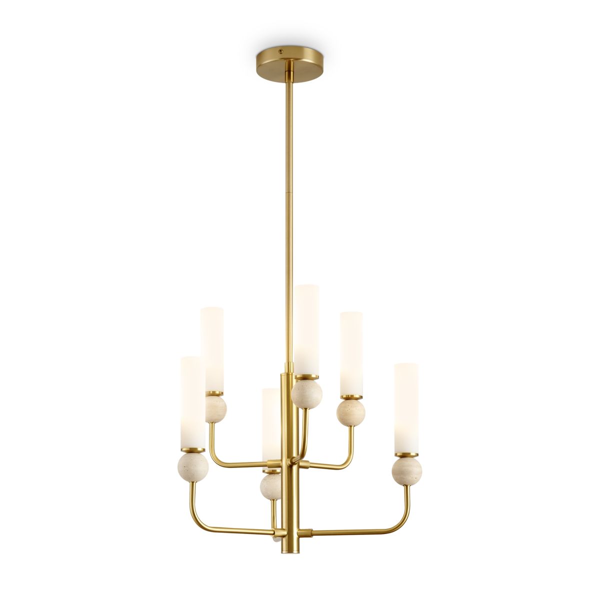 Люстра на штанге Freya Sunspot FR5482CL-06BS1 Люстра на штанге Freya Sunspot FR5482CL-06BS1