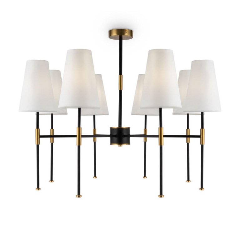 Люстра на штанге Freya Tida FR5196PL-08BBS Люстра на штанге Freya Tida FR5196PL-08BBS