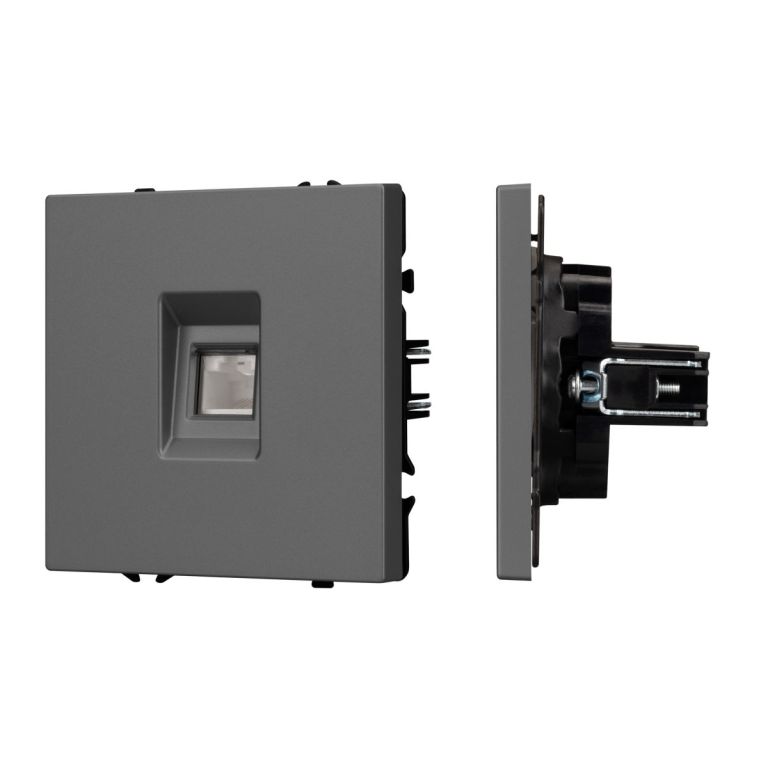 Механизм компьютерной розетки Arlight SCT-NOBE-MPC1-SFPL-GR (RJ-45, CAT6) 054307 Механизм компьютерной розетки Arlight SCT-NOBE-MPC1-SFPL-GR (RJ-45, CAT6) 054307