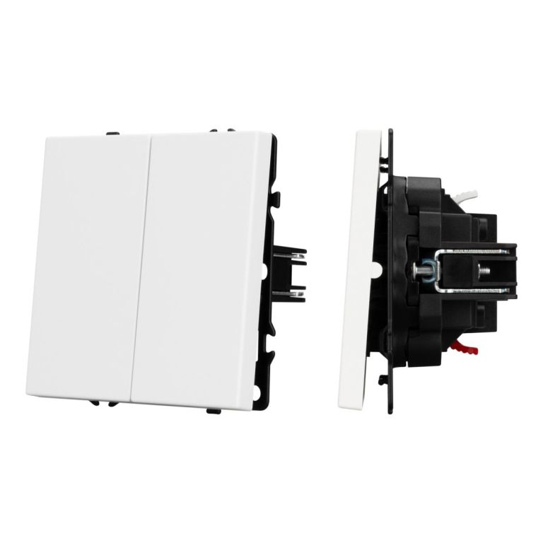 Механизм выключателя двухклавишный проходной Arlight SWT-NOBE-MKP2-SFPL-WH (230V, 10A) 054242 Механизм выключателя двухклавишный проходной Arlight SWT-NOBE-MKP2-SFPL-WH (230V, 10A) 054242