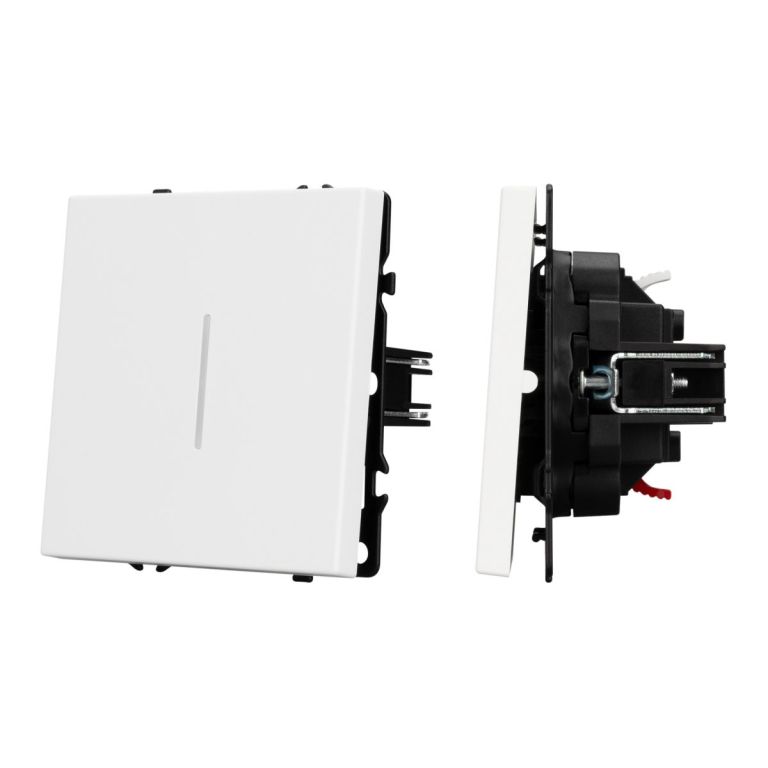 Механизм выключателя одноклавишный непроходной Arlight LED SWT-NOBE-MK01-SFPL-L-WH (230V, 10A) 054232 Механизм выключателя одноклавишный непроходной Arlight LED SWT-NOBE-MK01-SFPL-L-WH (230V, 10A) 054232