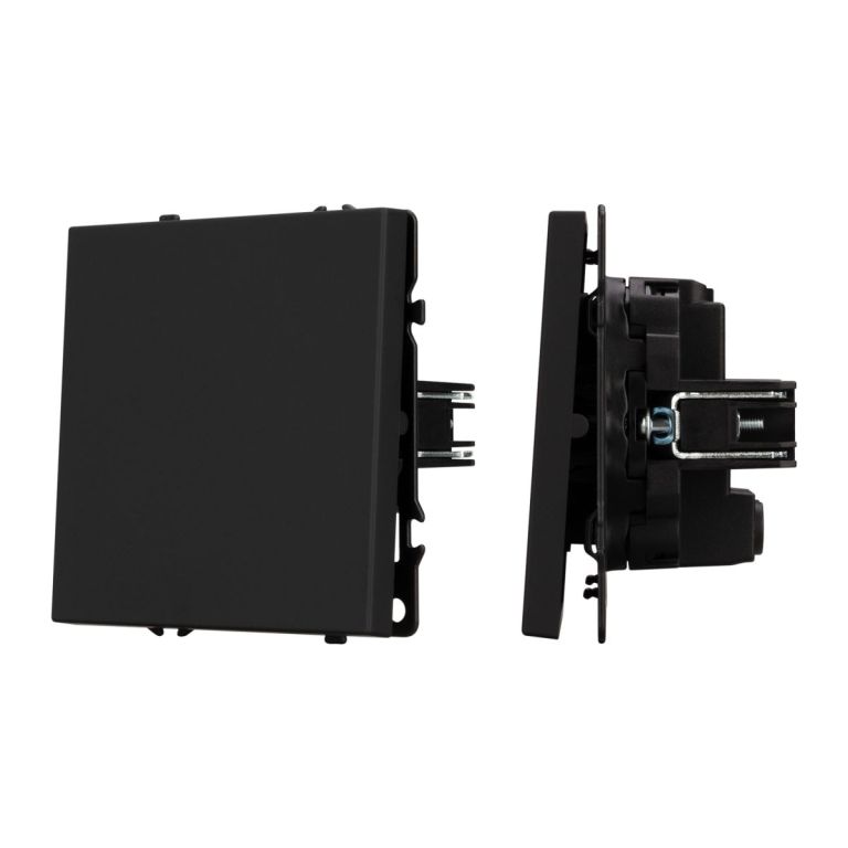 Механизм выключателя одноклавишный перекрёстный Arlight SWT-NOBE-MKX1-SFPL-BK (230V, 10A) 054249