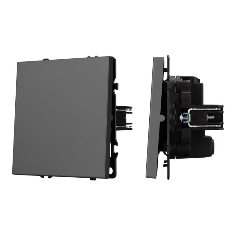 Механизм выключателя одноклавишный перекрёстный Arlight SWT-NOBE-MKX1-SFPL-GR (230V, 10A) 054251