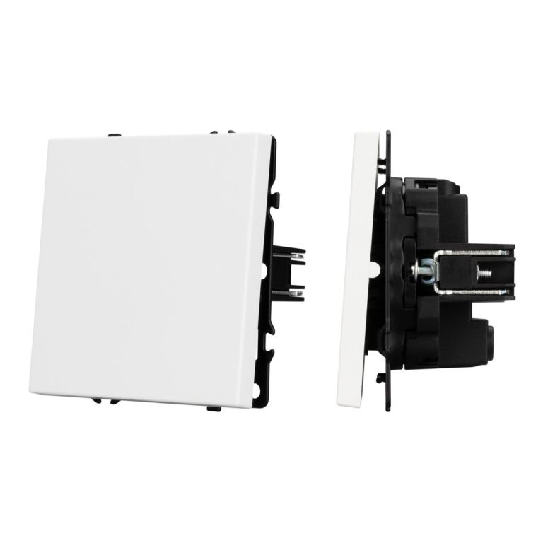 Механизм выключателя одноклавишный перекрёстный Arlight SWT-NOBE-MKX1-SFPL-WH (230V, 10A) 054234