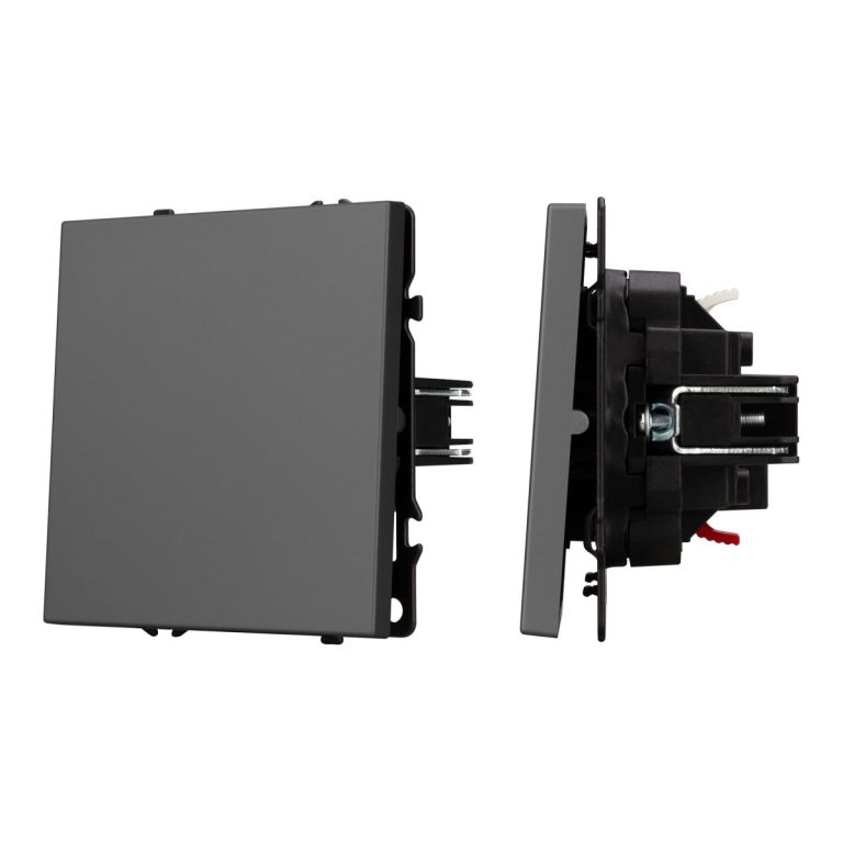 Механизм выключателя одноклавишный проходной Arlight SWT-NOBE-MKP1-SFPL-GR (230V, 10A) 054248