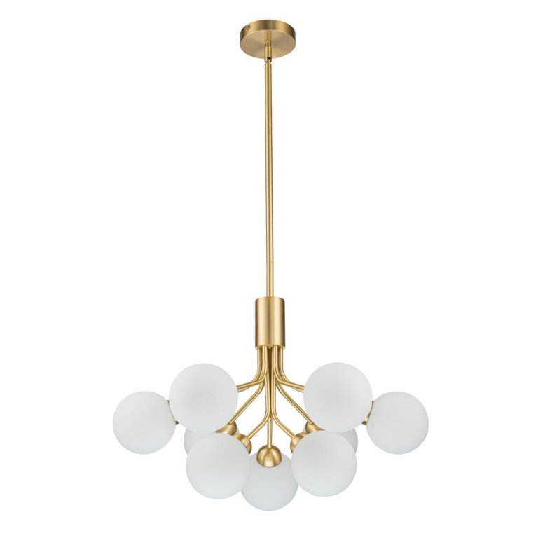 Подвесная люстра Belfast Bryson L-8130-6+3 BR GL Подвесная люстра Belfast Bryson L-8130-6+3 BR GL