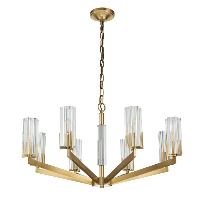 Подвесная люстра Belfast Malone 6035-8 BR CL Подвесная люстра Belfast Malone 6035-8 BR CL