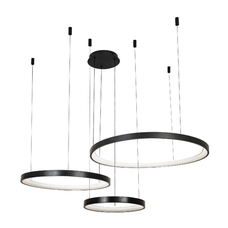 Подвесная люстра LED4U L8806-800-580-380 BK Подвесная люстра LED4U L8806-800-580-380 BK