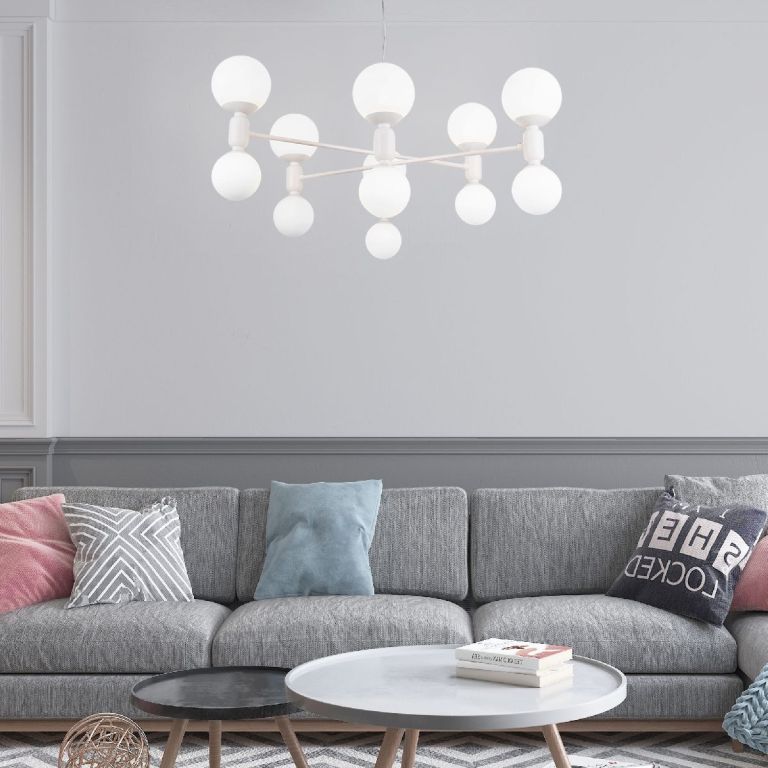 Подвесная люстра Eurosvet Bubble 30182 белый a063214