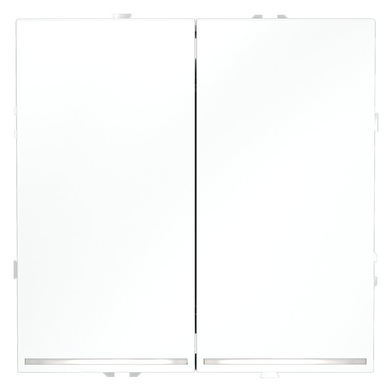 Проходной переключатель двухклавишный с подсветкой Voltum S70 VLS020402