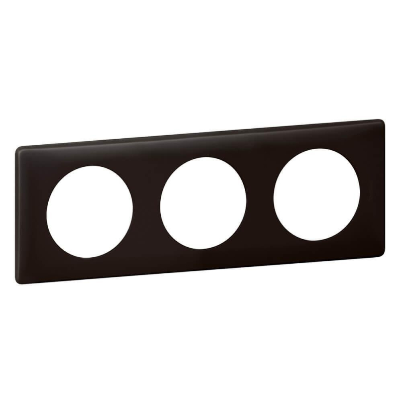 Рамка 3-постовая Legrand Celiane черная перкаль 066743 Рамка 3-постовая Legrand Celiane черная перкаль 066743