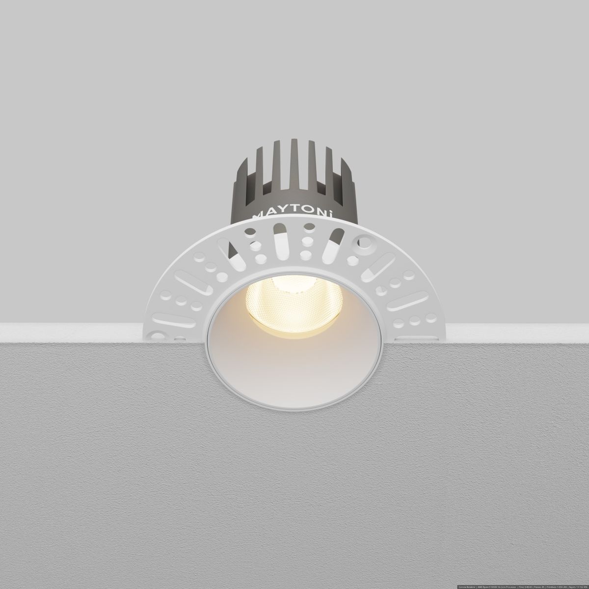 Встраиваемый светильник Maytoni Technical Dip DL119-10W-3K-TRS-W