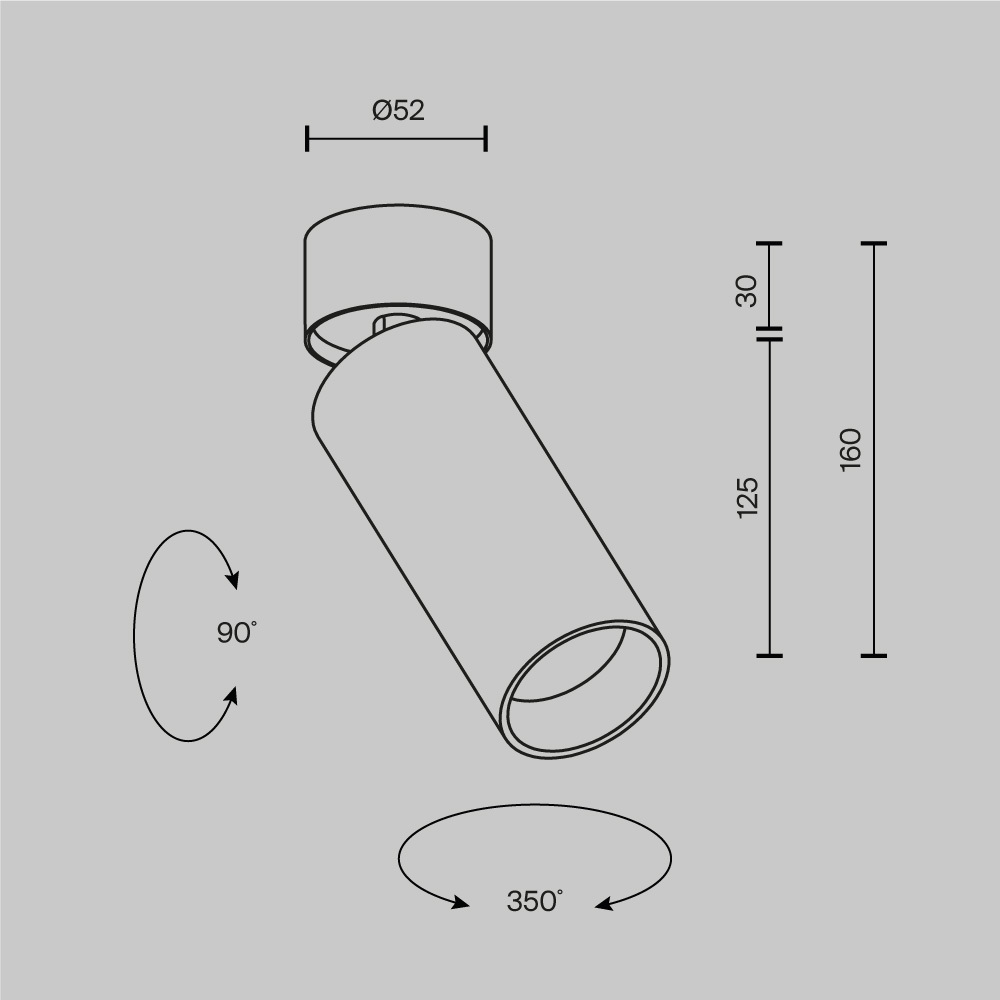 Спот Maytoni Technical Focus Led C055CL-L12W4K-SS-W