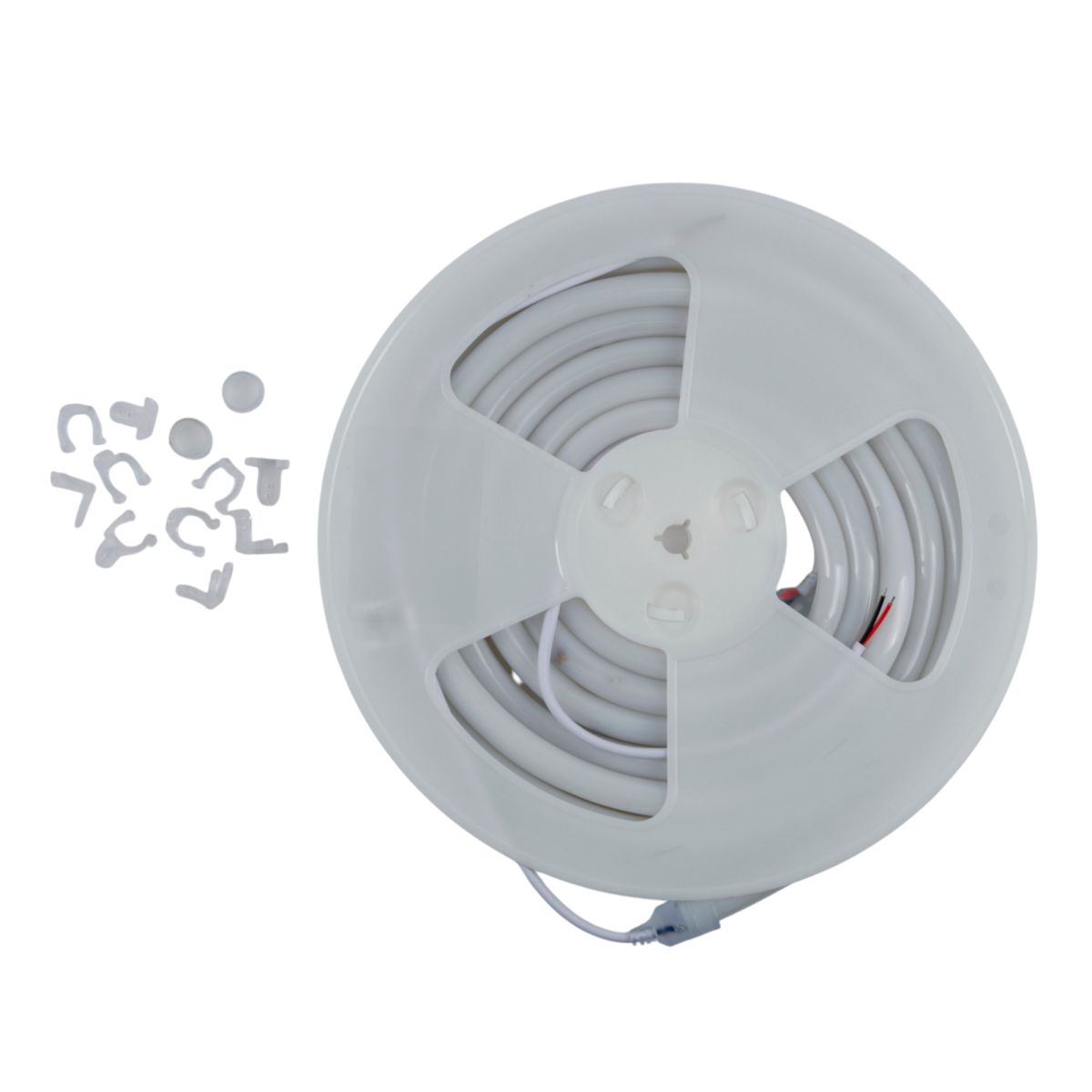 Комплект гибкого неона Uniel ULS-N40-2835-120LED/m-16mm-IP68-DC24V-10W/m-5M-4000K NEON SET01 UL-00012844