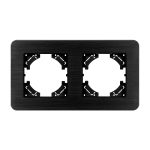 Рамка на 2 поста алюминиевая Arlight FRM-AKIRY-AL-2-BK 049725