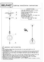 Подвесной светильник Belfast Clifton D3315-1 GL CL