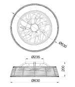Люстра-вентилятор Mantra Indonesia 7810