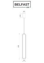 Подвесной светильник Belfast Nevis 86227-1W-60 BR