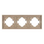 Рамка пластиковая на 3 поста Arlight FRM-TENDO-PL-3-GD 053846