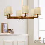 Люстра на штанге ImperiumLoft Stavra Jorgenson Beige/Light Wood 203573-26