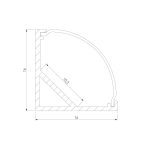 Угловой алюминиевый профиль для светодиодной ленты Elektrostandard LL-2-ALP008 4690389170492