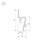 Профиль Arlight STRETCH-SHADOW-TECH-VENT-2000 BLACK (A2-DELTA) 041160