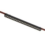 Трековый однофазный светильник Denkirs Belty grill DK5672-BK