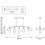 Подвесной светильник Lightstar Rullo LR7353733621 (571735+214437-3+214436-2+202431-5)
